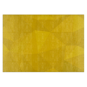 Yellow, modern, cool, trendy, urban geometric art cutting board