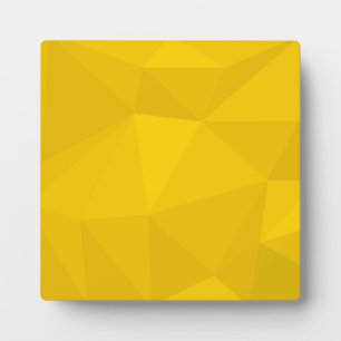 Yellow, modern, cool, trendy, urban geometric art plaque