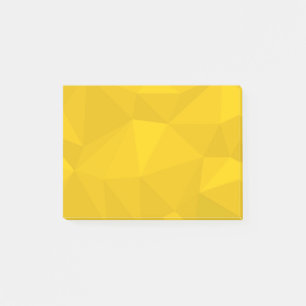 Yellow, modern, cool, trendy, urban geometric art post-it notes