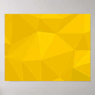 Yellow, modern, cool, trendy, urban geometric art poster