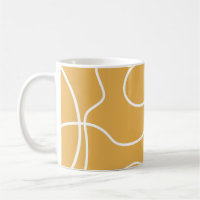 Yellow Modern Minimal Line Brush Strokes