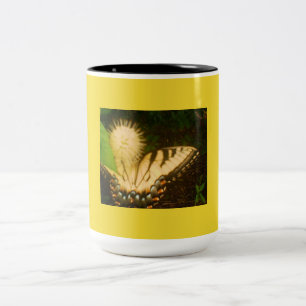 Yellow Monarch Black and Yellow Two-Tone Coffee Mug