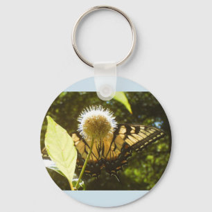 Yellow Monarch Summer Keychain