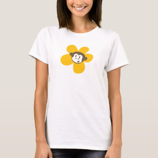 Yellow Monkey Flower with back design T-Shirt