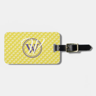 Yellow Monogram Proverbs Scripture Luggage Luggage Tag