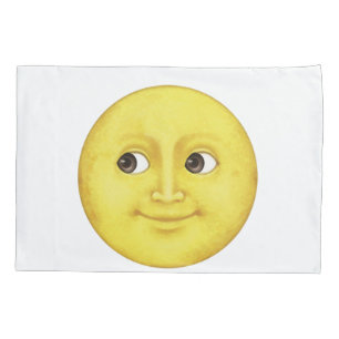 Yellow Moon - Emoji Pillowcase