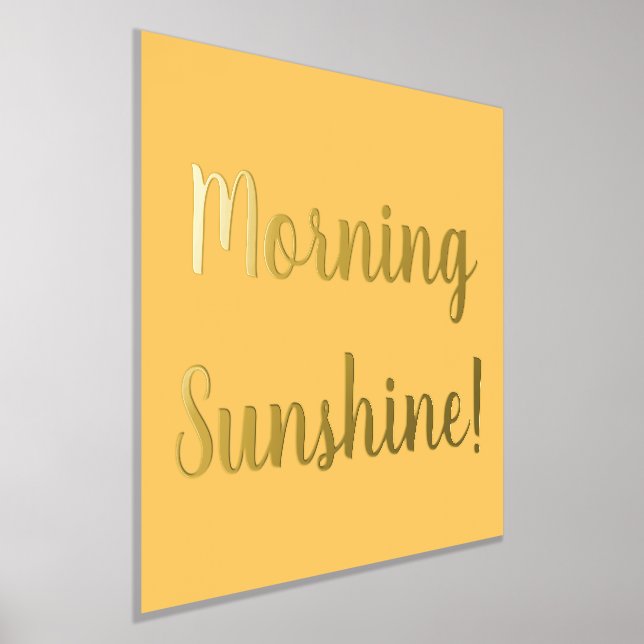 Yellow Morning Sunshine Gold Foil Prints (Laydown)