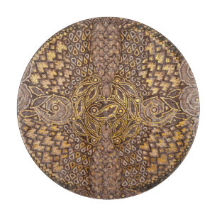 Yellow Mosiac Detail, Germany Cutting Board