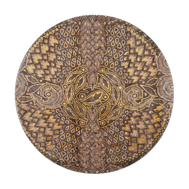 Yellow Mosiac Detail, Germany Cutting Board (Front)