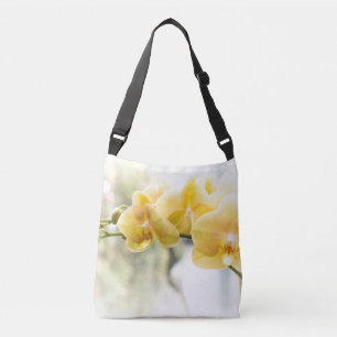 Yellow Moth Orchid in Sunshine Crossbody Bag