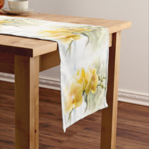 Yellow Moth Orchid in Sunshine Short Table Runner
