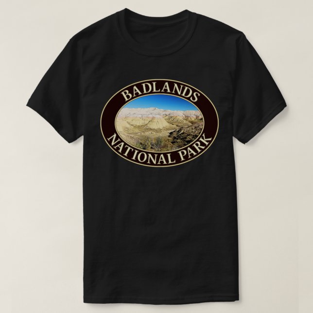 Yellow Mounds at Badlands National Park in South D T-Shirt (Design Front)