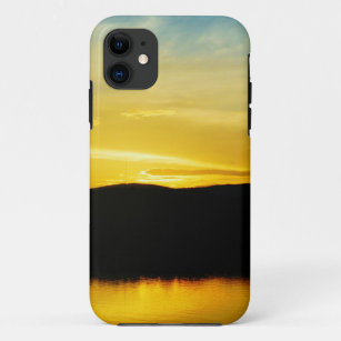 Yellow Mt Lake Sunset iPhone 11 Case