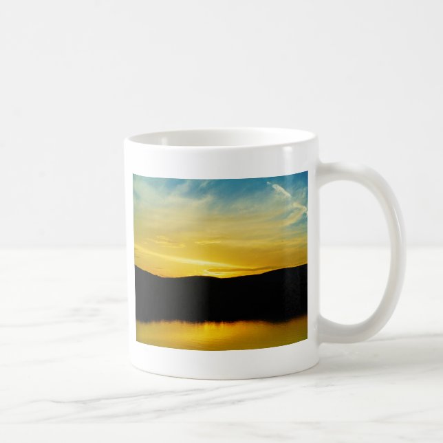 Yellow Mt Lake Sunset Coffee Mug (Right)