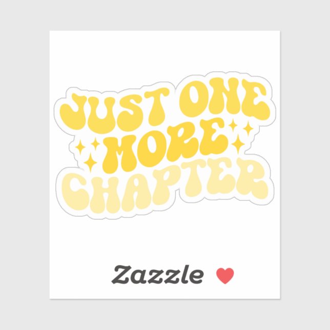Yellow Multicolored Just One More Chapter Vinyl (Sheet)