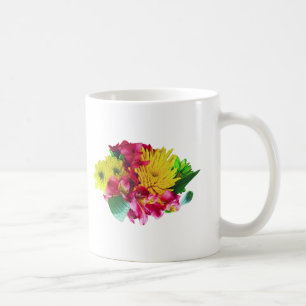 Yellow Mums and Pink Asiatic Lilies Coffee Mug