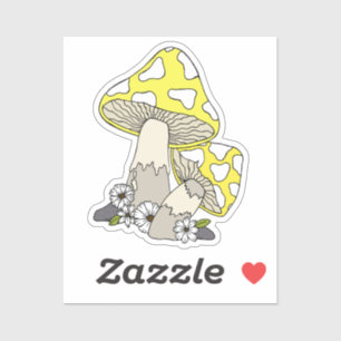 Yellow Mushroom Cute