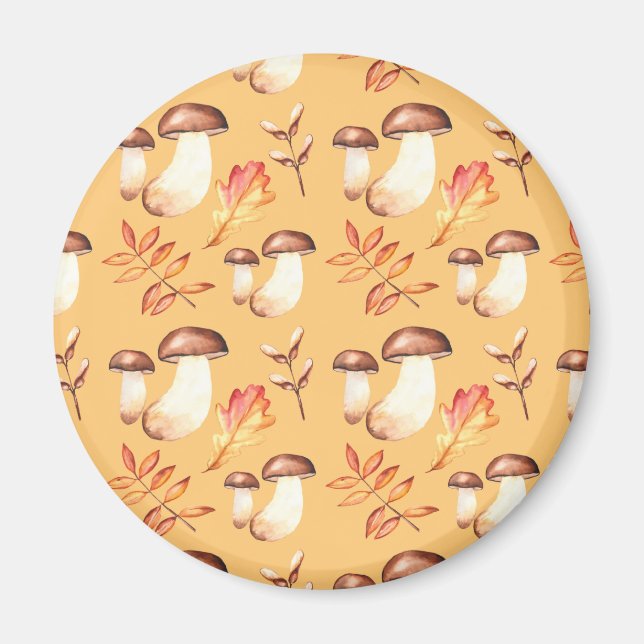 Yellow Mushroom Garden Magnet (Front)