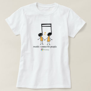 Yellow Music Connects People T-Shirt