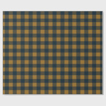 Yellow Mustard Buffalo Plaid Festive Checked