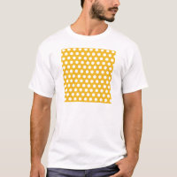 Yellow Mustard Colour Polka Dots Pattern Design