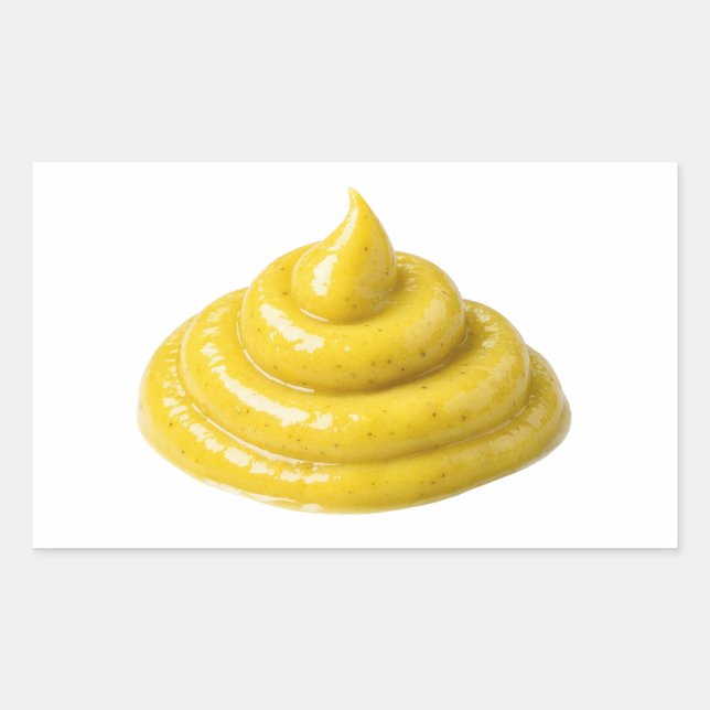Yellow Mustard Sauce Swirl Isolated Sticker (Front)