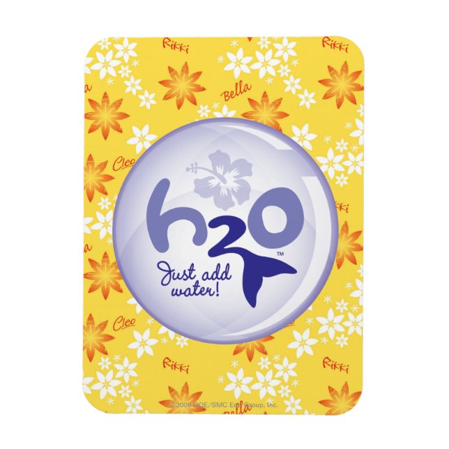 Yellow Name Pattern Magnet (Vertical)