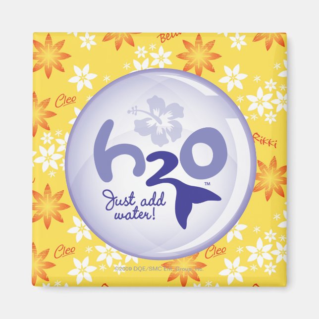 Yellow Name Pattern Magnet (Front)