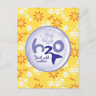 Yellow Name Pattern Postcard