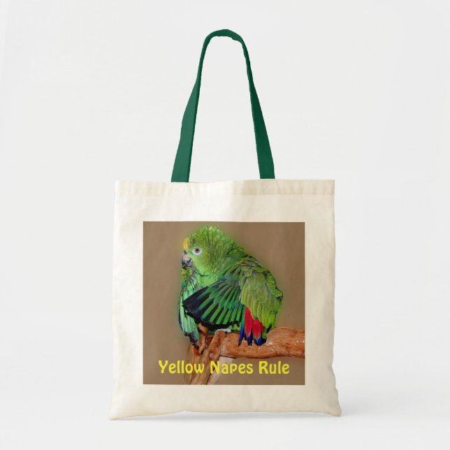 Yellow Naped Amazons Rule Tote Bag (Front)