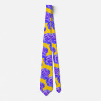 Yellow Navy Blue Floral Rose Classy Gift Favor