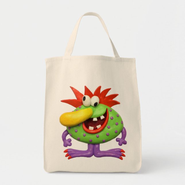 Yellow Nose Monster Tote Bag (Front)