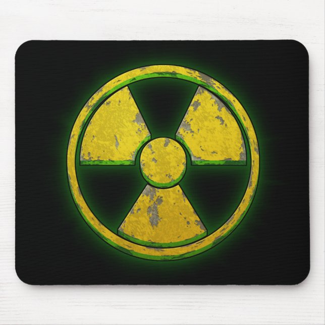 Yellow Nuke Mouse Pad (Front)