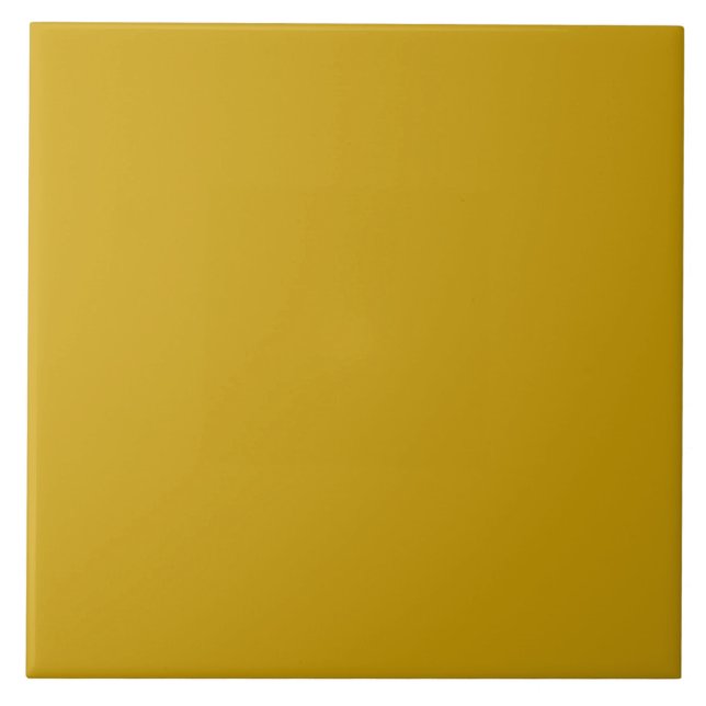Yellow Ocher Ceramic Tile. Tile (Front)