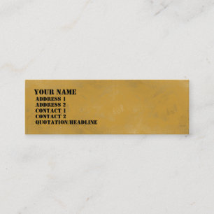 Yellow Ochre Wash Mini Business Card