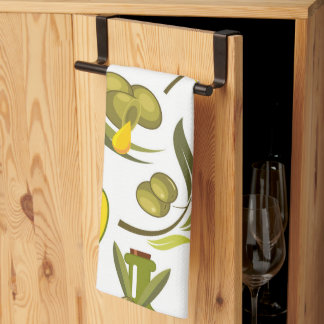 Yellow Olive Oil Tea Towel