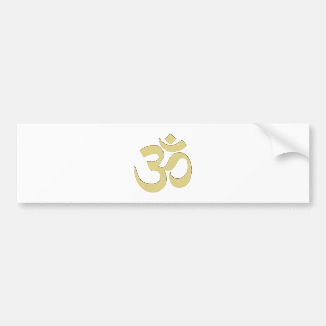 yellow om bumper sticker (Front)