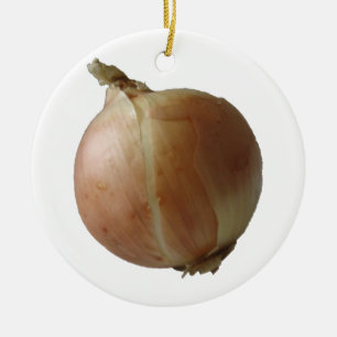 Yellow Onion Ceramic Tree Decoration