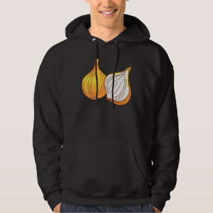 Yellow Onion Vegetables Food Vegan Vegetarian Hoodie