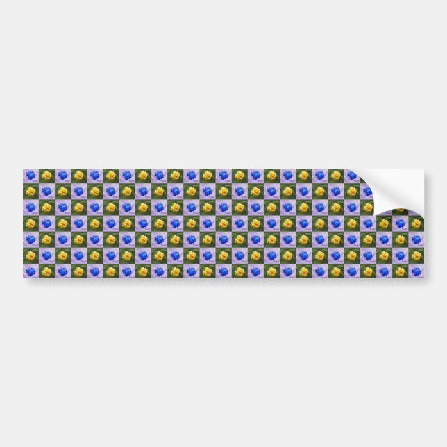 yellow or blue bumper sticker (Front)