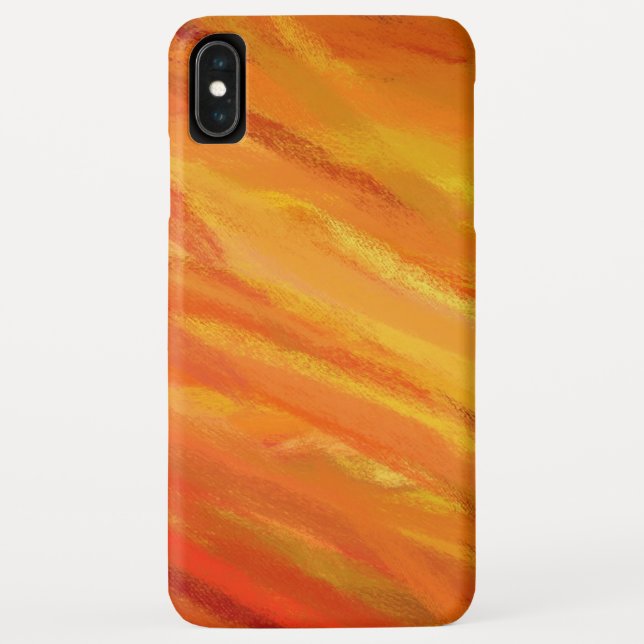 Yellow Orange Abstract Art Painting Case-Mate iPhone Case (Back)