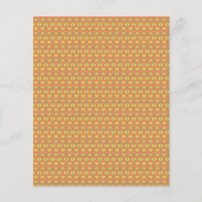 Yellow, orange, and brown wrapping paper sheets ar (Front)