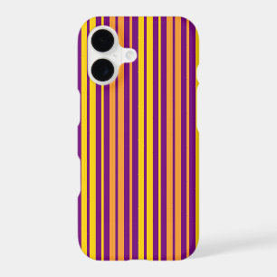 Yellow Orange and Purple Vertical Stripes Pattern
