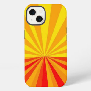 Yellow, Orange, and Red Rays Pattern Mobile iPhone 13 Case
