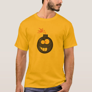 Yellow Orange Cartoon Bomb T-Shirt