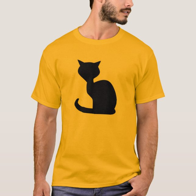 Yellow Orange Cat T-Shirt (Front)