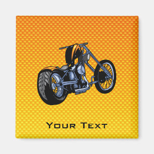 Yellow Orange Chopper Magnet