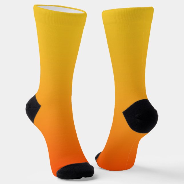 Yellow Orange Colour Socks (Angled)