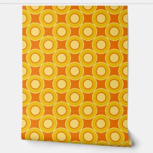 Yellow Orange Doughnuts With Filling Burnt Orange Wallpaper