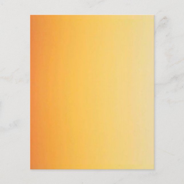 YELLOW ORANGE GRADIENT BACKGROUND TEMPLATE CUSTOMI FLYER (Front)